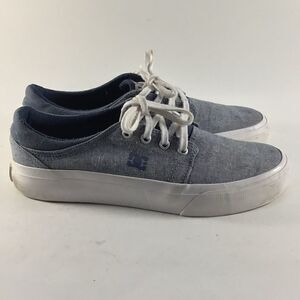 DC Shoes Trase TX SE womens skate shoes lace up sneakers gray white size 7.5